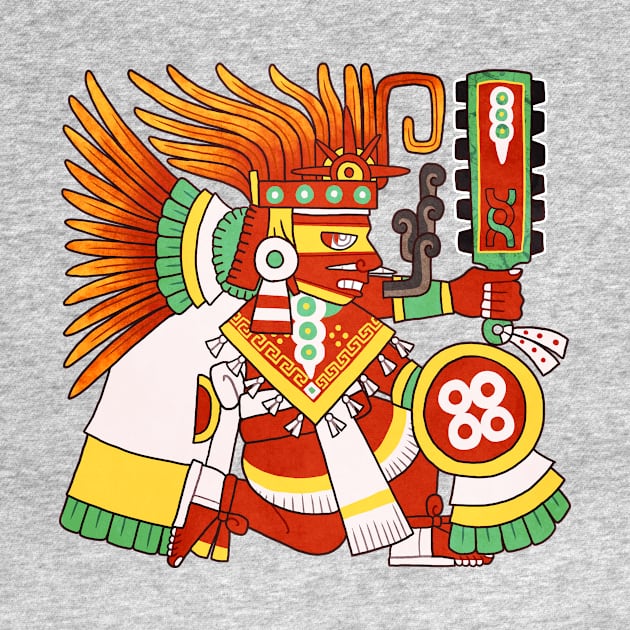 Chicahualizteotl - Powerful God Glyph by Itzcacalotl